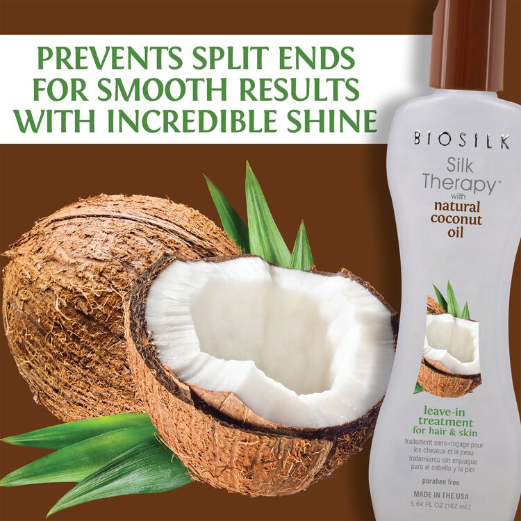 Silk Therapy Coconut Leave-in Treatment for Hair & Skin - Image 3