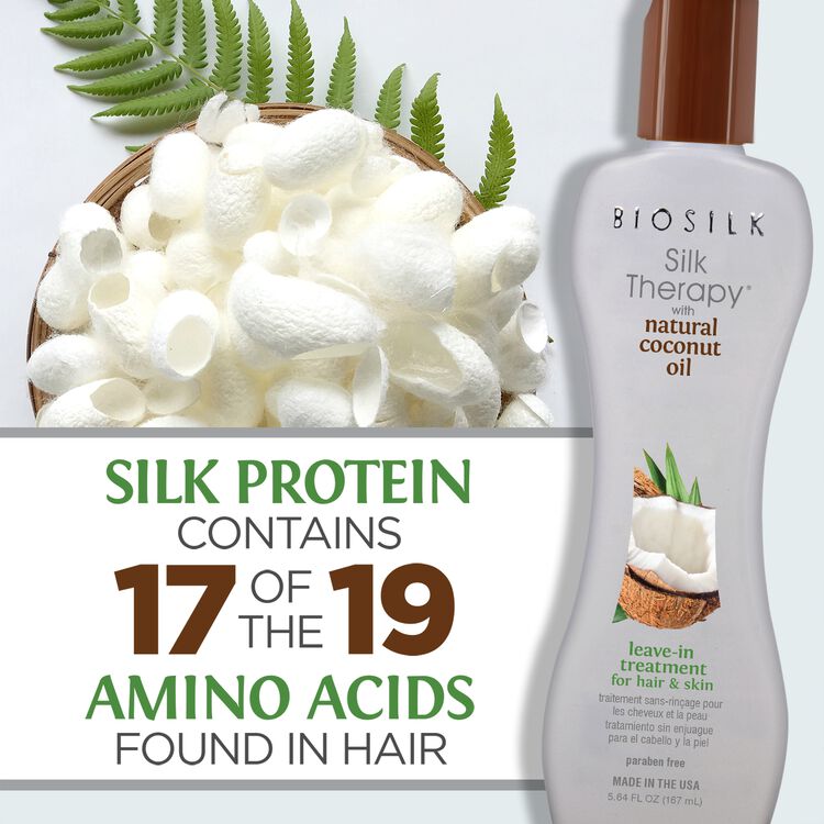Silk Therapy Coconut Leave-in Treatment for Hair & Skin - Image 4