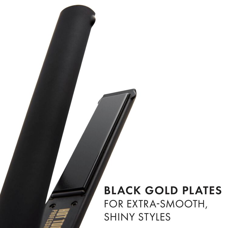 1" Black Gold Salon Flat Iron - Image 2