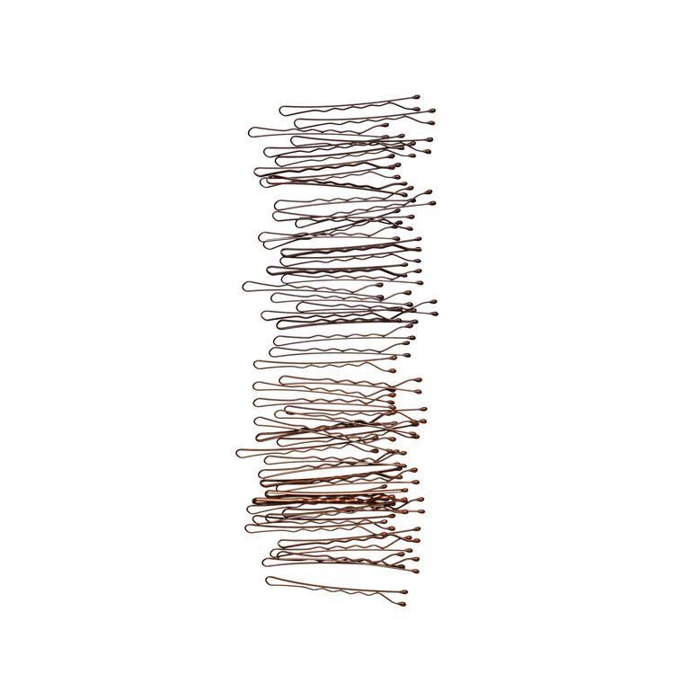 Brunette Metallic Bobby Pins 50 Count - Image 2