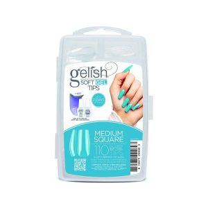 Soft Gel Tips Medium Square Clear 110 Count