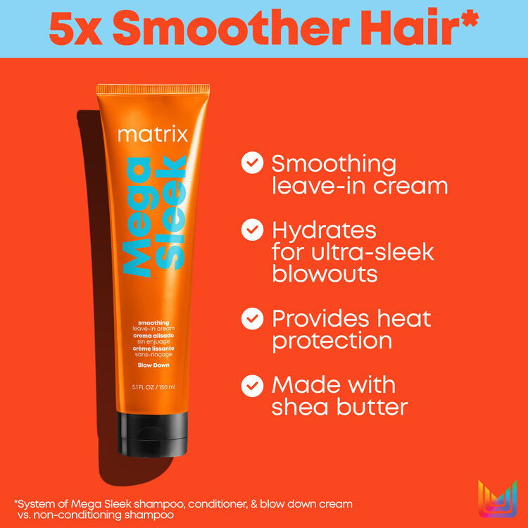 Mega Sleek Blow Down Leave-In Cream - Image 4