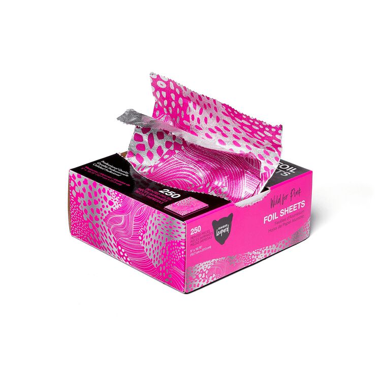 Wild For Pink HALF Size Pattern Foil Sheets 5x10.75" 250 ct
