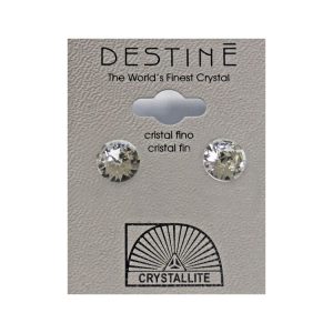 Destine Earrings Rose Cut Crystal