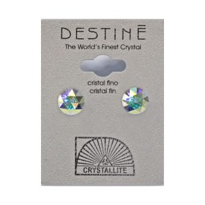 Destine Earrings Rose Cut Crystal AB