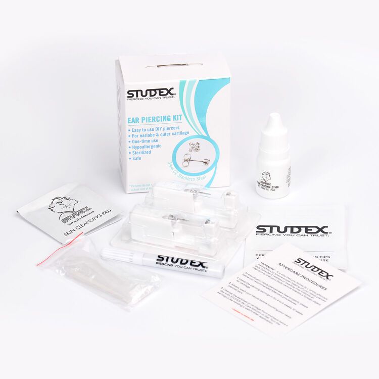 Personal Ear Piercing Kit 3mm CZ Stainless Steel - Image 3