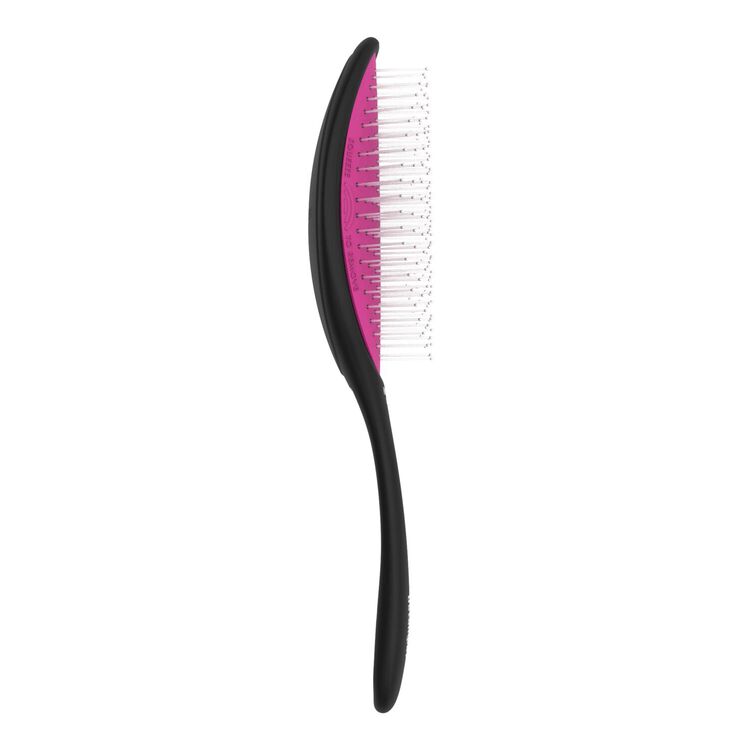 Recycled Plastic Detangler Brush Fine-Med Black - Image 3