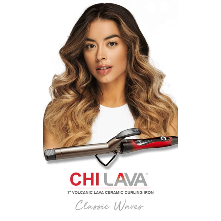 1" Volcanic Lava Ceramic Curling Iron - Image 3