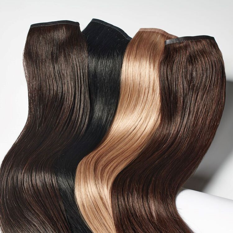 Platinum Blonde 18 Inch Seamless Clip-in Hair Extensions - Image 6
