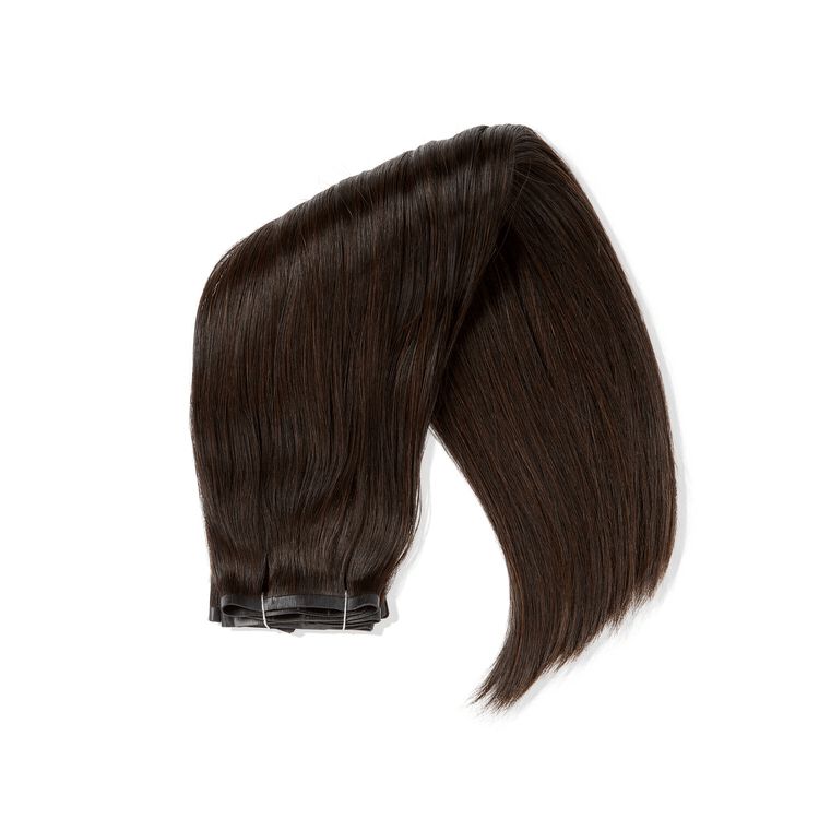 Dark Brown 18 Inch Seamless Clip-in Hair Extensions - Image 3