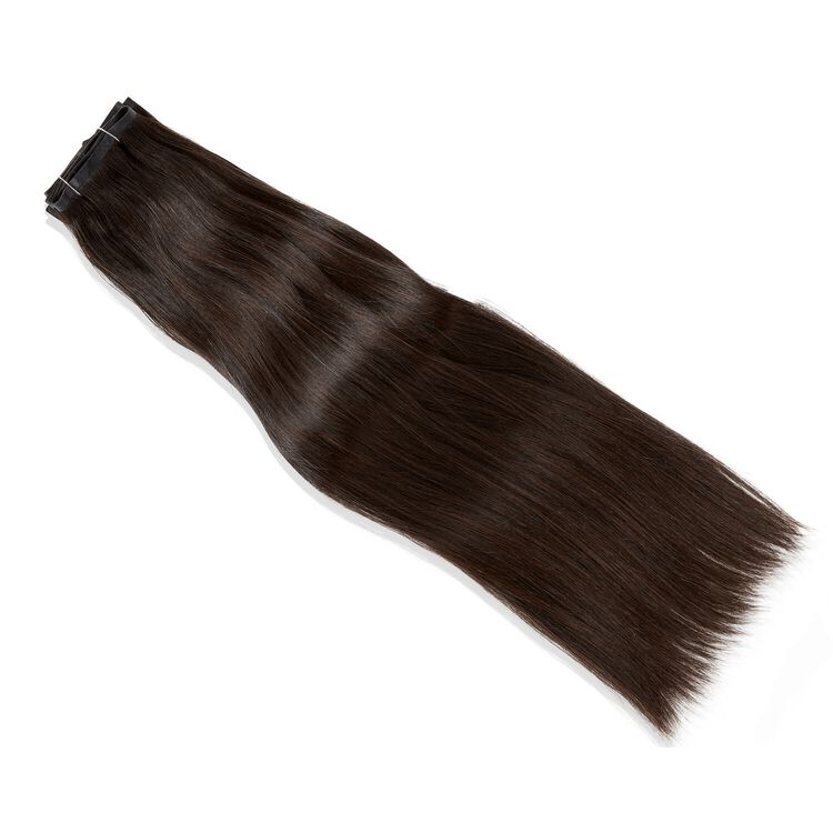 Dark Brown 18 Inch Seamless Clip-in Hair Extensions - Image 4