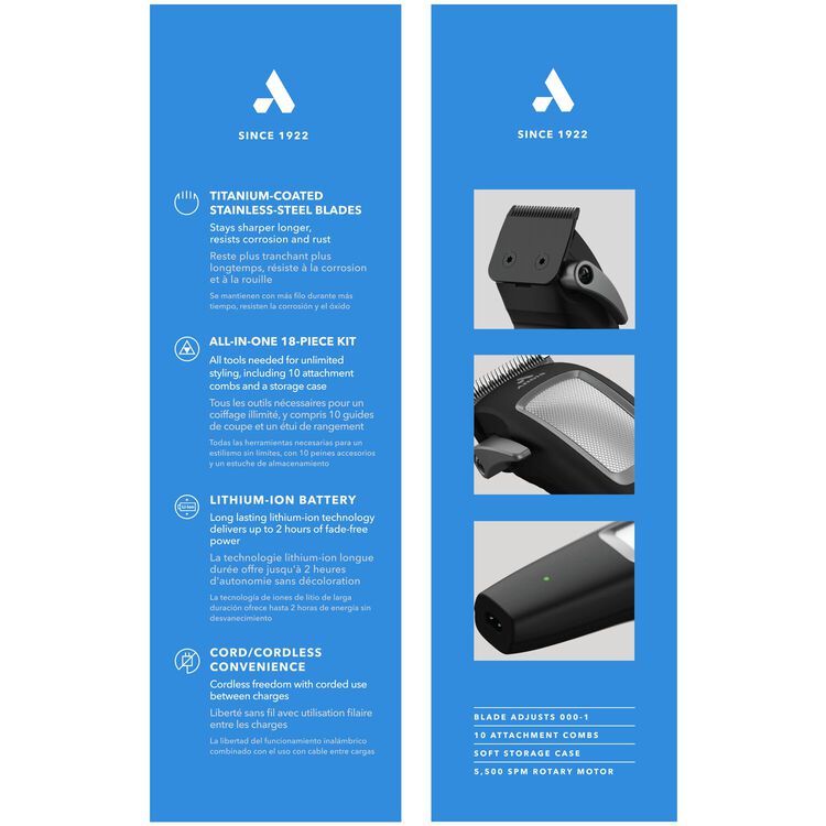 inCRED Lithium-Ion Cordless Clipper Kit - Image 10