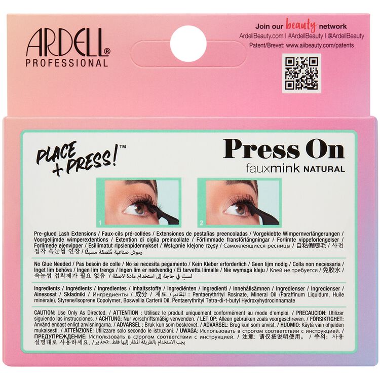 Press On Mini Fauxmink Natural 12 pc - Image 4