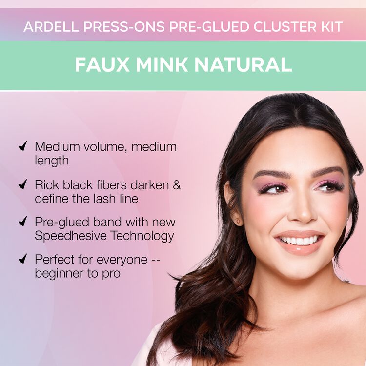 Press On Mini Fauxmink Natural 12 pc - Image 6