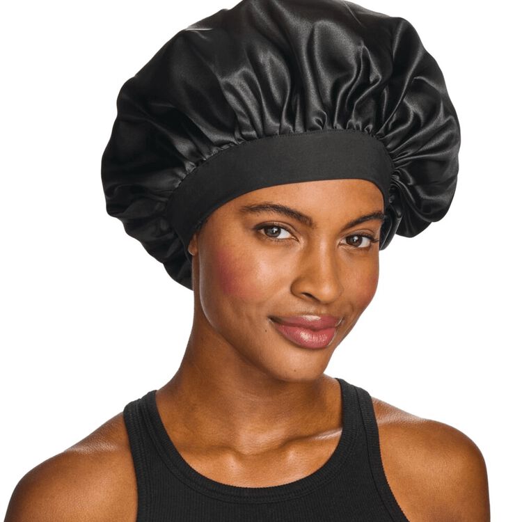 Black Satin Bonnet - Image 3