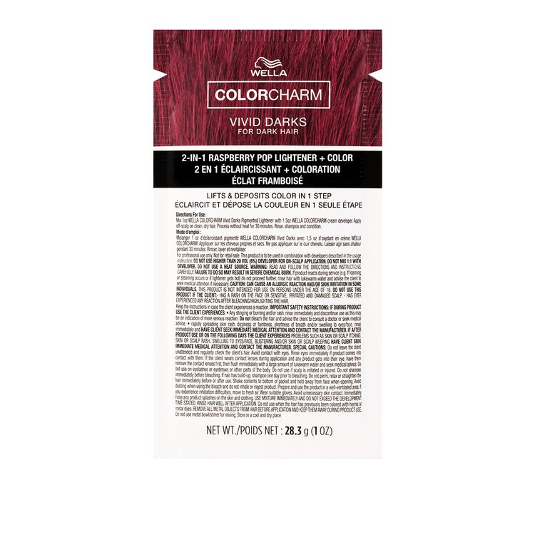 Raspberry Pop Vivid Darks Pigmented 2-in-1 Lightener