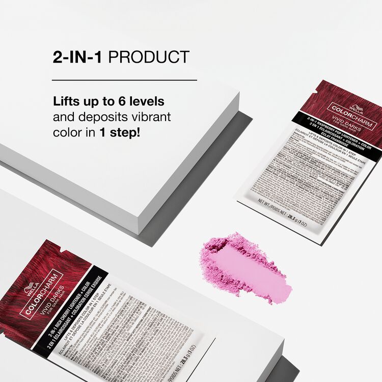 Raspberry Pop Vivid Darks Pigmented 2-in-1 Lightener - Image 4