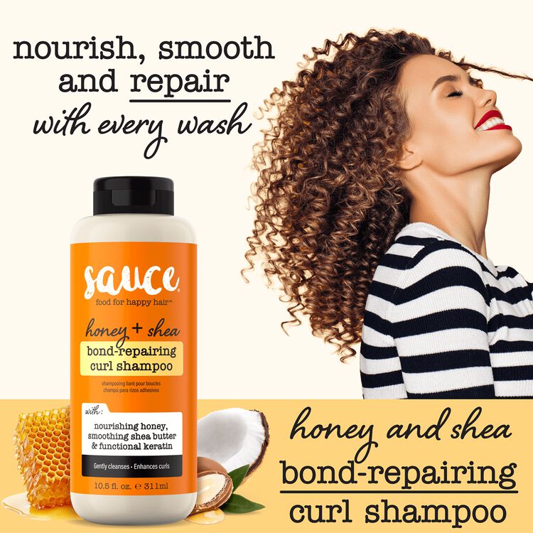 Honey + Shea Bond-Repairing Curl Shampoo - Image 2