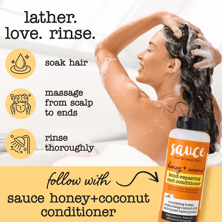 Honey + Shea Bond-Repairing Curl Shampoo - Image 5