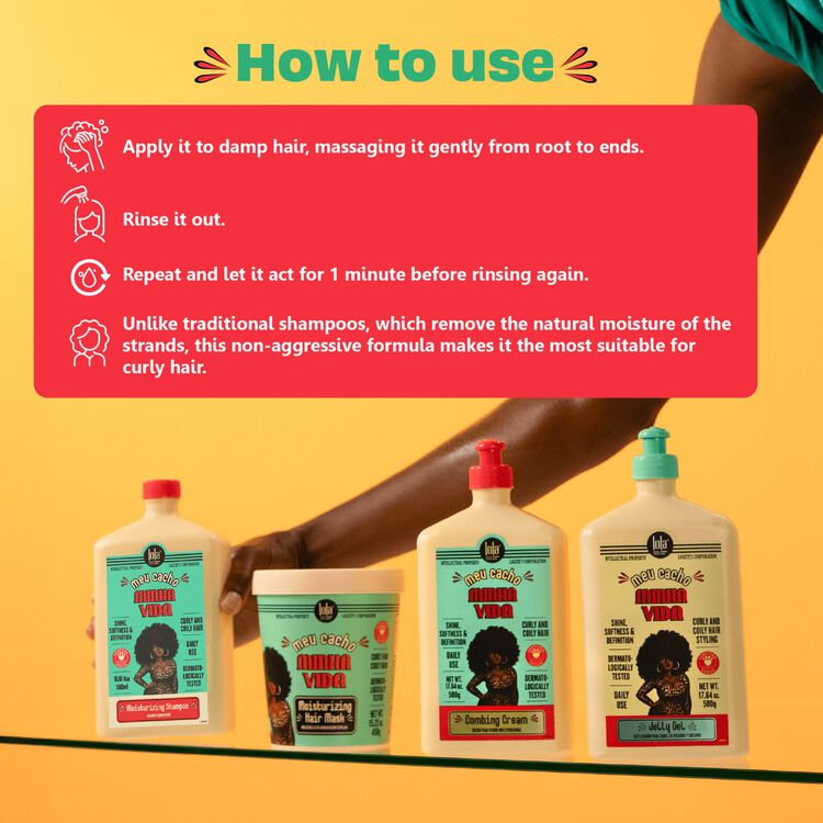 Meu Cacho Minha Vida Moisturizing Shampoo - Image 3