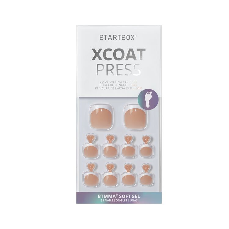 XCOATPRESS Press On Toenails Short Square - Hope Hope