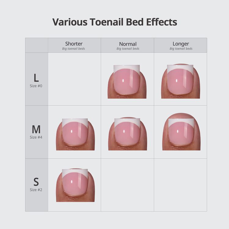 XCOATPRESS Press On Toenails Short Square - Pink Croc - Image 6