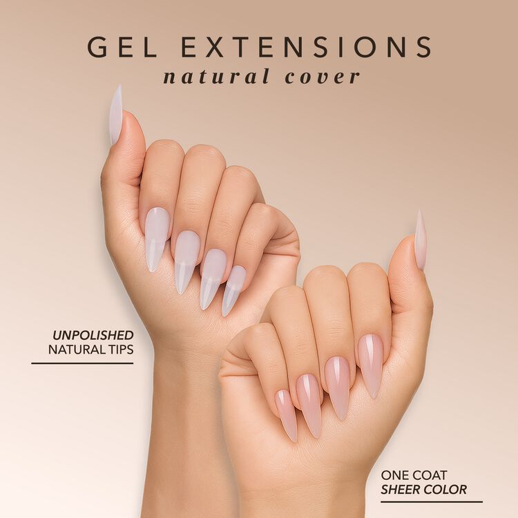 S Coffin Natural Cover Gel Extensions - Image 2