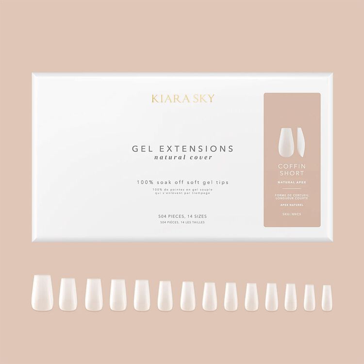 S Coffin Natural Cover Gel Extensions
