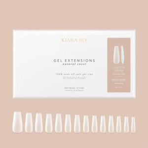 L Coffin Natural Cover Gel Extensions