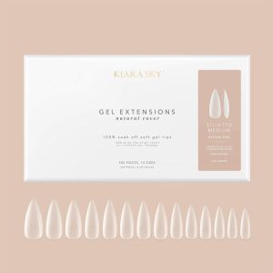 M Stiletto Natural Cover Gel Extensions