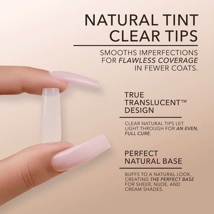 XL Stiletto Natural Cover Gel Extensions - Image 3