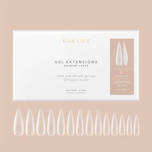 XL Stiletto Natural Cover Gel Extensions