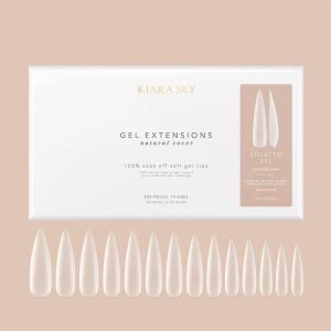 XXL Stiletto Natural Cover Gel Extensions