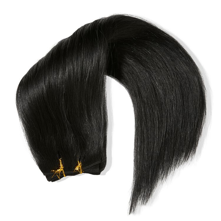 Silky Straight Jet Black 18 Inch Human Hair Extension - Image 3