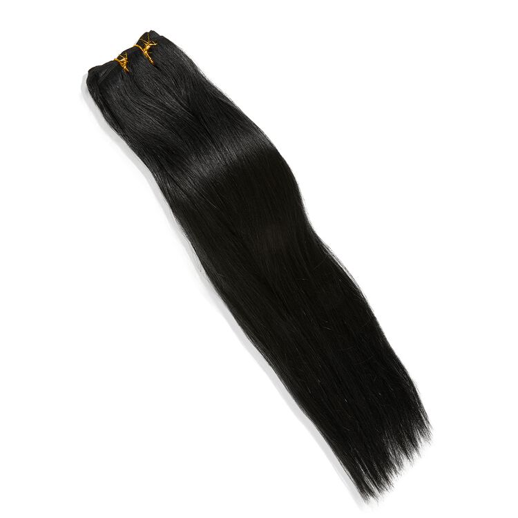 Silky Straight Jet Black 18 Inch Human Hair Extension - Image 4