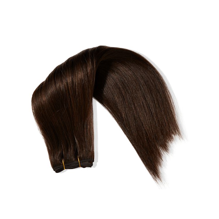 Silky Straight Darkest Brown 18 Inch Human Hair Extension - Image 3