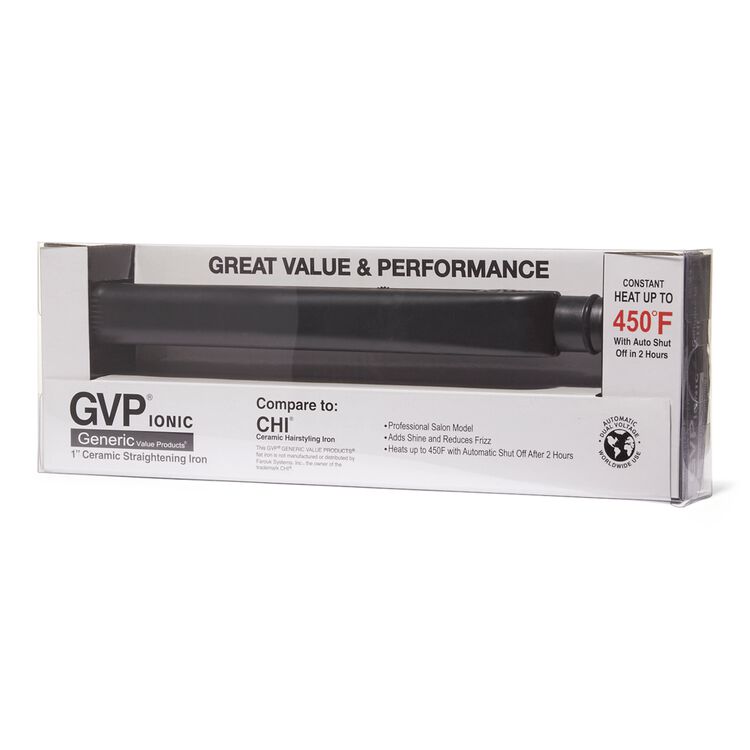 1" Black Ceramic Straightening Iron Compare to CHI Ceramic Hairstyling Iron - Image 2