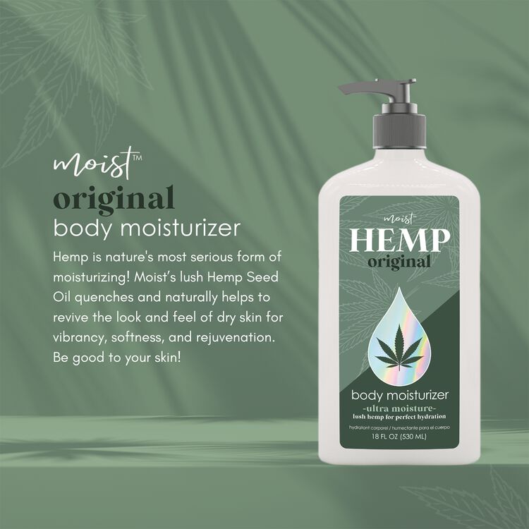 Moist Hemp Body Moisturizer 18 oz. - Image 2
