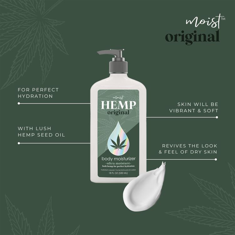 Moist Hemp Body Moisturizer 18 oz. - Image 3