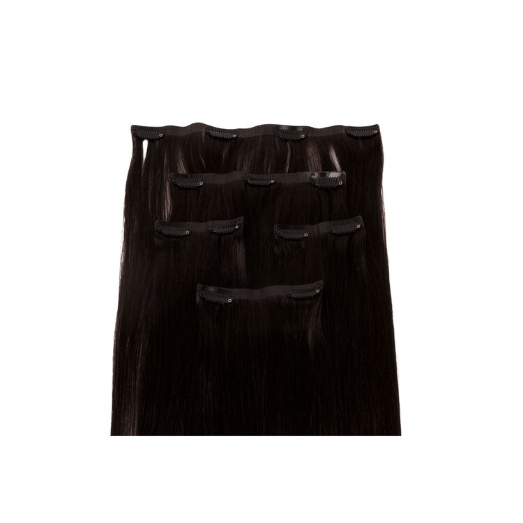 18" Ultra-Seamless Clip-in Hair Extensions Dark Brown - Image 3