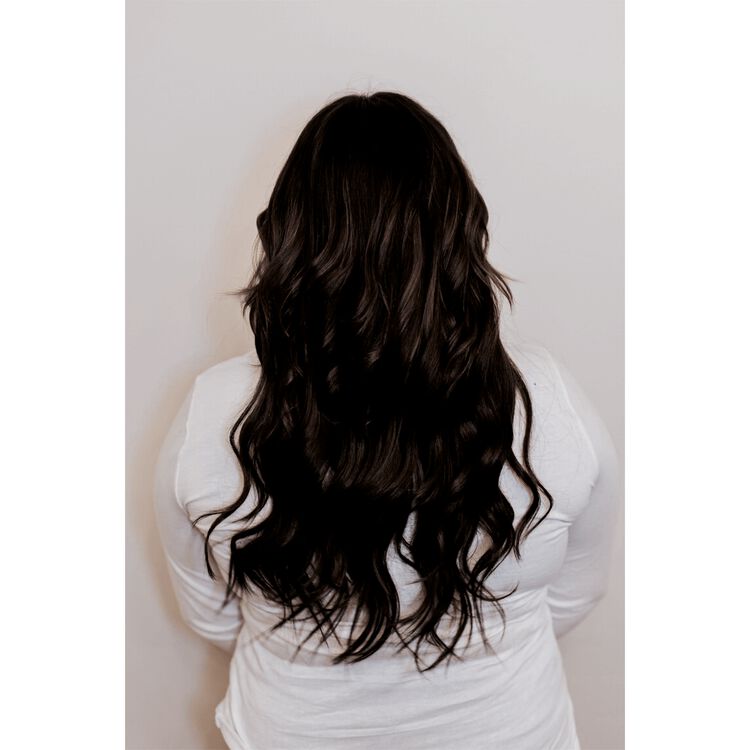 18" Ultra-Seamless Clip-in Hair Extensions Dark Brown - Image 5