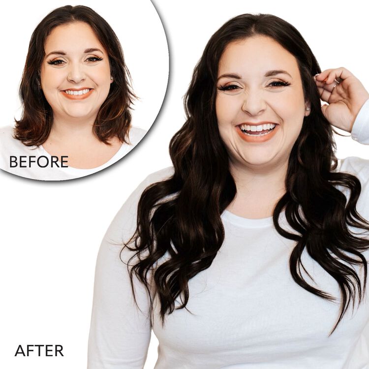 18" Ultra-Seamless Clip-in Hair Extensions Dark Brown - Image 6