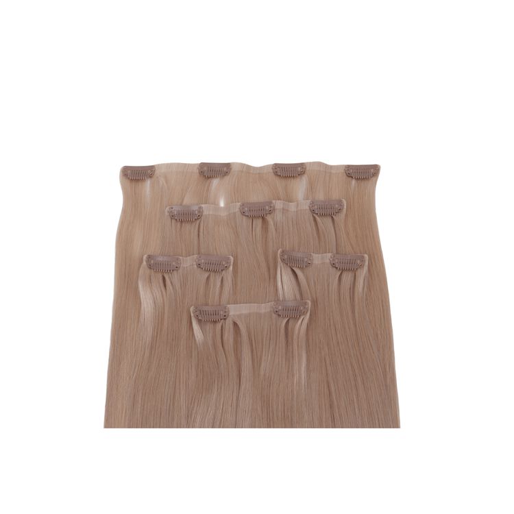 18" Ultra-Seamless Clip-in Hair Extensions Light Blonde - Image 3