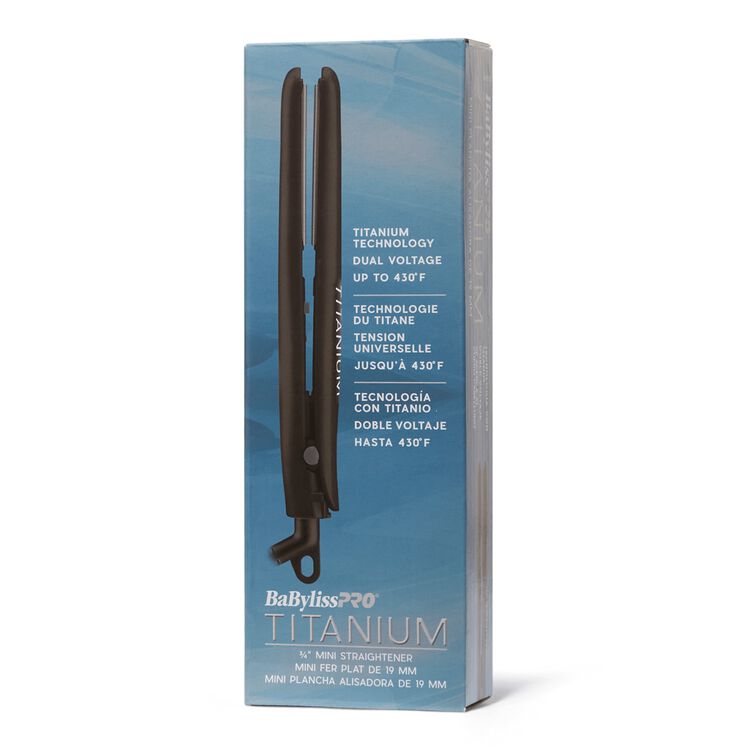 Travel Size Titanium Flat Iron 3/4 Inch - Image 2