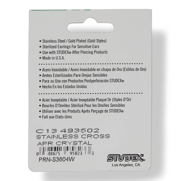 Crystal Cross Earrings - Image 2