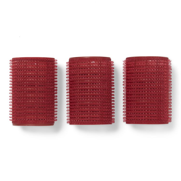 Red 1-1/2 Inch Classic Style Self Grip Rollers 5 Pack - Image 2