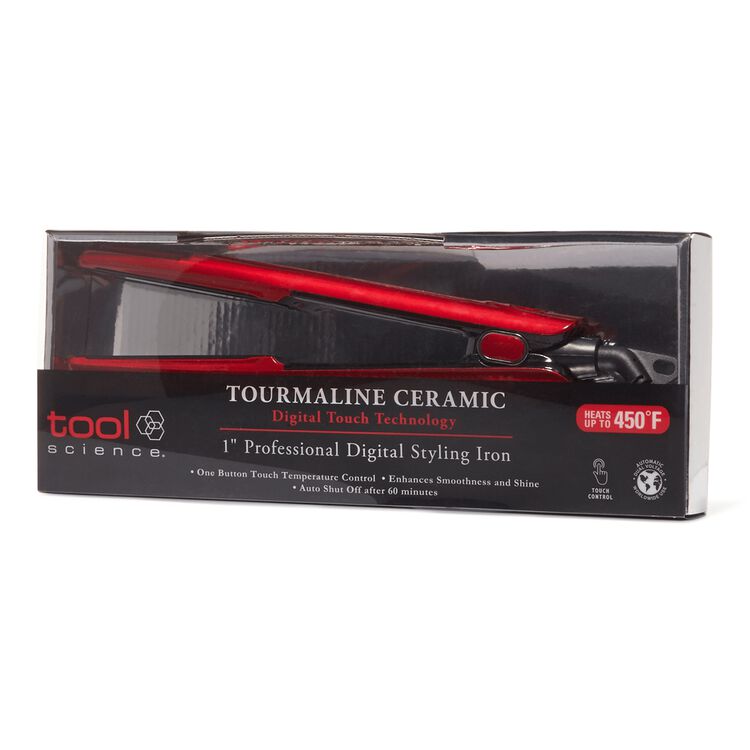 Digital Touch Ceramic Tourmaline Flat Iron 1 Inch - Image 2