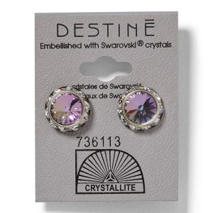 Destine Rhinestone Rivoli Earrings