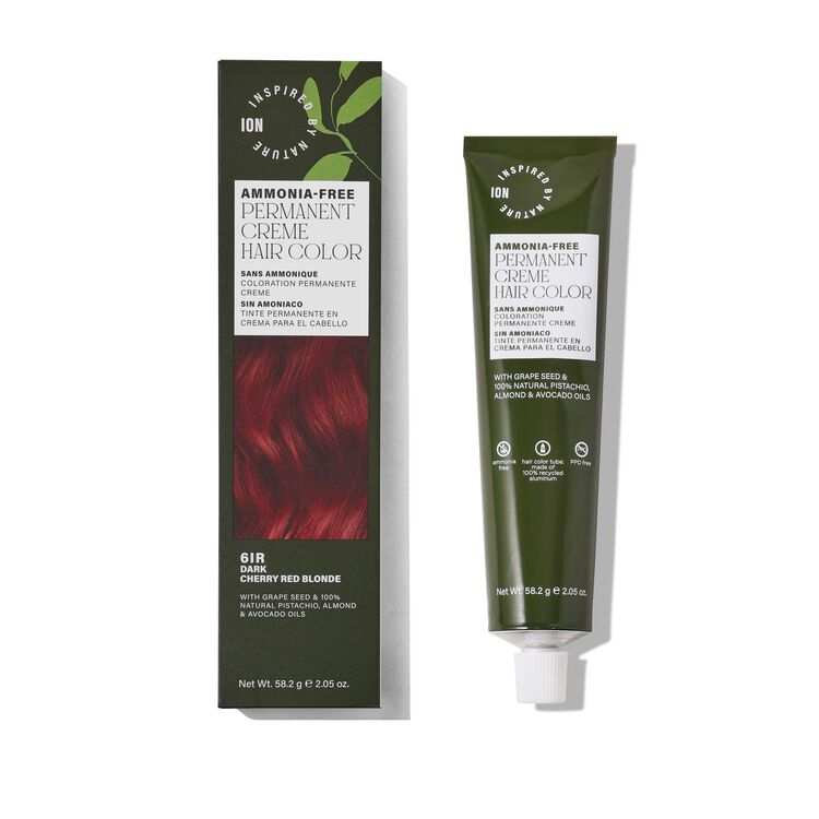 Ammonia-Free Permanent Hair Color Dark Cherry Red Blonde 6IR