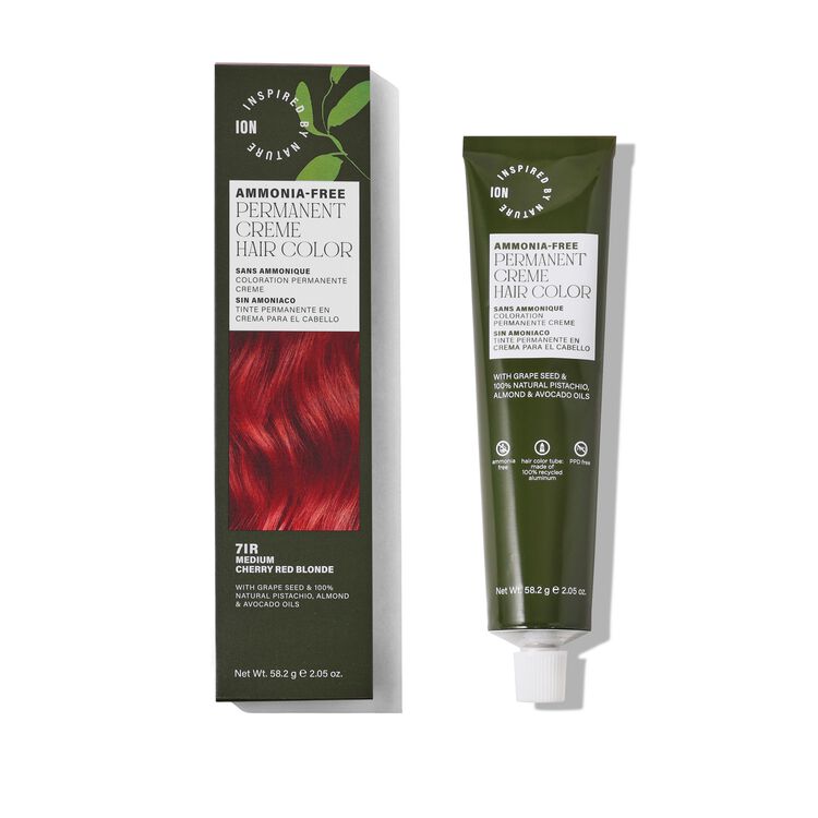 Ammonia-Free Permanent Hair Color Medium Cherry Red Blonde 7IR